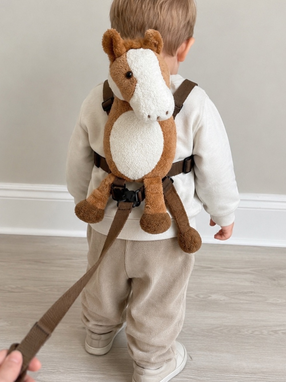 Toddler Horse Backpack Harness Safety Leash Brown Adjustable Walking Tether